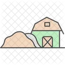 Heuhaufen In Der Nahe Von Scheune Heuhaufen In Der Nahe Symbol