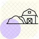Heuhaufen In Der Nahe Von Scheune Heuhaufen In Der Nahe Symbol