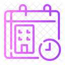 Horaire Reservation Hebergement Icône