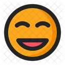 Heureux Emoji Emoticone Icône