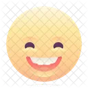 Heureux Sourire Emoji Icône