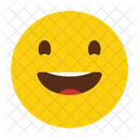 Heureux Sourire Emoji Icône