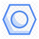 Hex Nut Signage Placard Icon