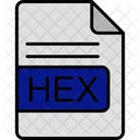 Hexadecimal Arquivo Formato Ícone