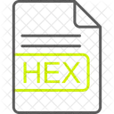 Hexadecimal Arquivo Formato Ícone