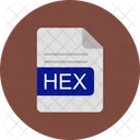 Hexadecimal Arquivo Formato Ícone