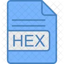 Hexadecimal Arquivo Formato Ícone