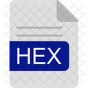 Hexadecimal Arquivo Formato Ícone