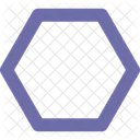 Hexagon Outline Symbol Icon