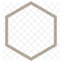 Hexagon Shape Geometric Icon