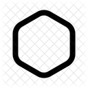 Hexagon Shape Design Icon