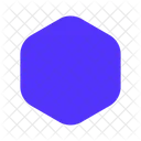 Hexagon Shape Design Icon