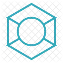 Hexagon Shape Geometry Icon
