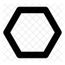 Hexagon Geometry Shape Icon