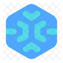 Hexagon Ai Chip Artificial Intelligence Technology Icon