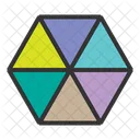 Hexagon Colorful Bold Fun Hexagon Colorful Icon