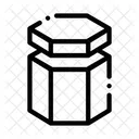 Carton Container Hexagon Icon