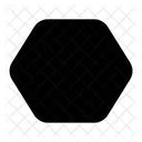 Hexagon Shape Design Icon