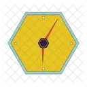 Hexagon Shape Wall Clock Hexagon Clock 아이콘