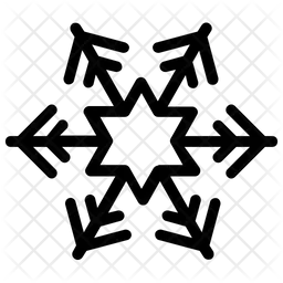 Hexagon Snowflake  Icon