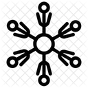Hexagon Snowflake Snowflake Design Geometric Snowflake Icon