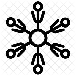 Hexagon Snowflake  Icon