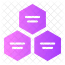 Hexagonal Statistiques Infographie Icône