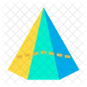 Cone Hexagonal Line Icon