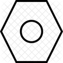 Hexagonal Shape Outline Icon