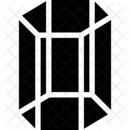 Hexagonal cylindrical Icon