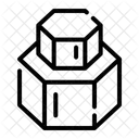 3 D Hexagonal Geometry Icon