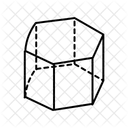 Hexagonal Prism Geometric Icon