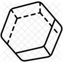 Hexagonal Prism Geometric Shape Icon