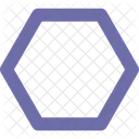 Hexagone Contour Symbole Icône