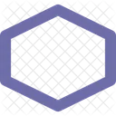 Hexagone Contour Signe Icône