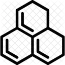 Hexagone Molecule Moleculaire Icône