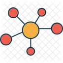 Hexagones Molecule Compose Icône