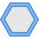 Hexagono Social Coloreado Icono