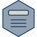 Hexagono Social Coloreado Icono