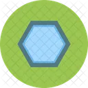 Hexagono Social Coloreado Icono