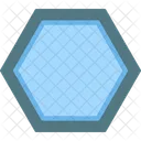 Hexagono Social Coloreado Icono