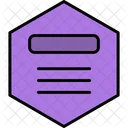 Hexagono Social Coloreado Icono