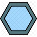 Hexagono Social Coloreado Icono