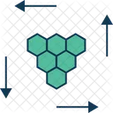 Hexagonos Molecula Composto Ícone