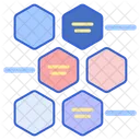 Hexagonos Alternados Ícone