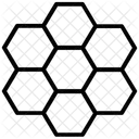 육각형 다이어그램 패턴 아이콘