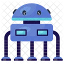 Hexapod Robot Mechanical Robot Bionic Man Icon