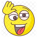 Hey Emoji Hello Expression Emotag Icon