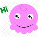 Pink Cartoon Icon