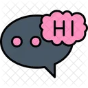 Hi Bubble Chat Icon